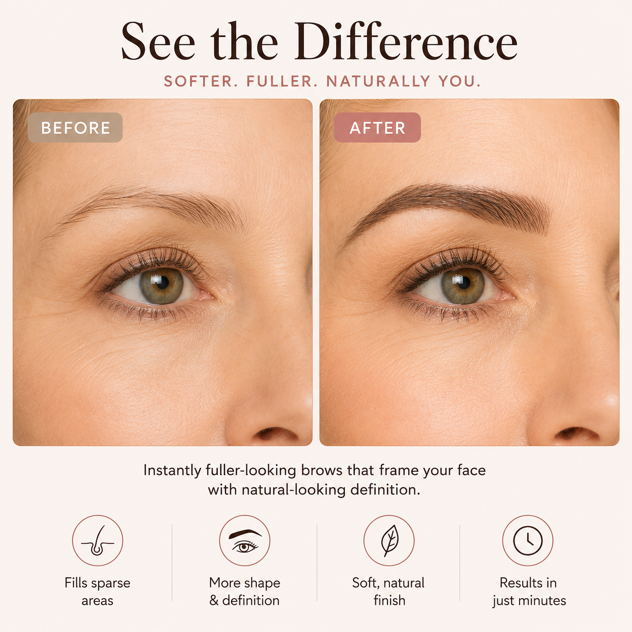 Fuller-Looking Brows in Minutes