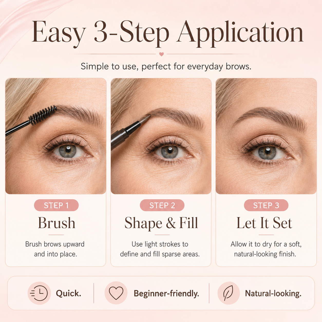 Fuller-Looking Brows in Minutes